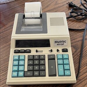 401DP Electronic Calculator - Black and Gray